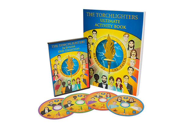 Torchlighters Ultimate Activity Book and four-DVD set
