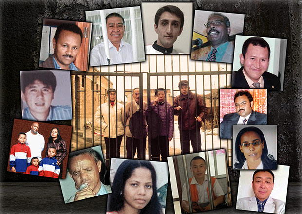 Collage of prisoner profile images