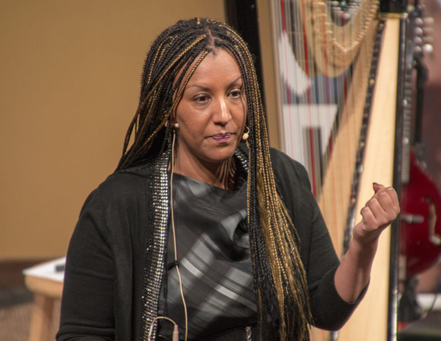 Helen Berhane speaking