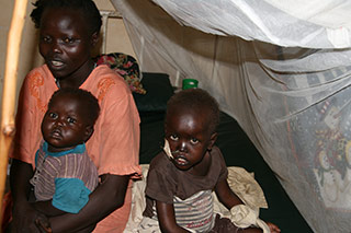 child with malaria