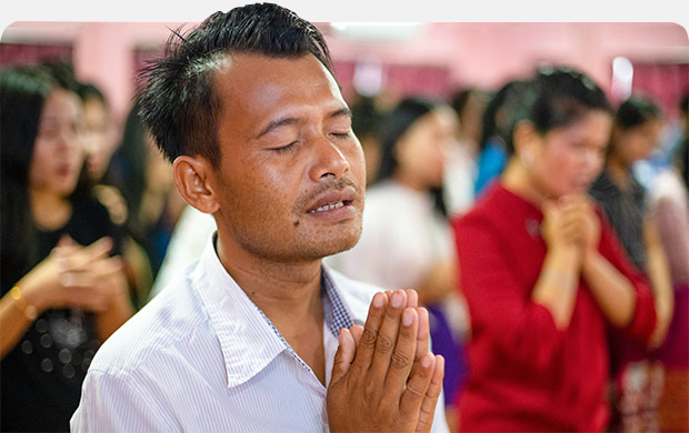 Man praying