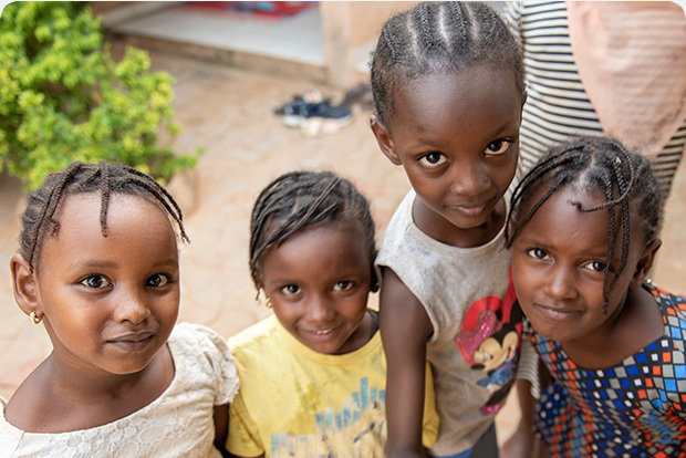 Four girls in Niger