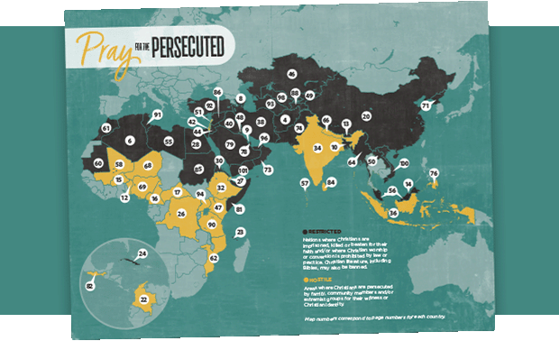 Global Prayer Map